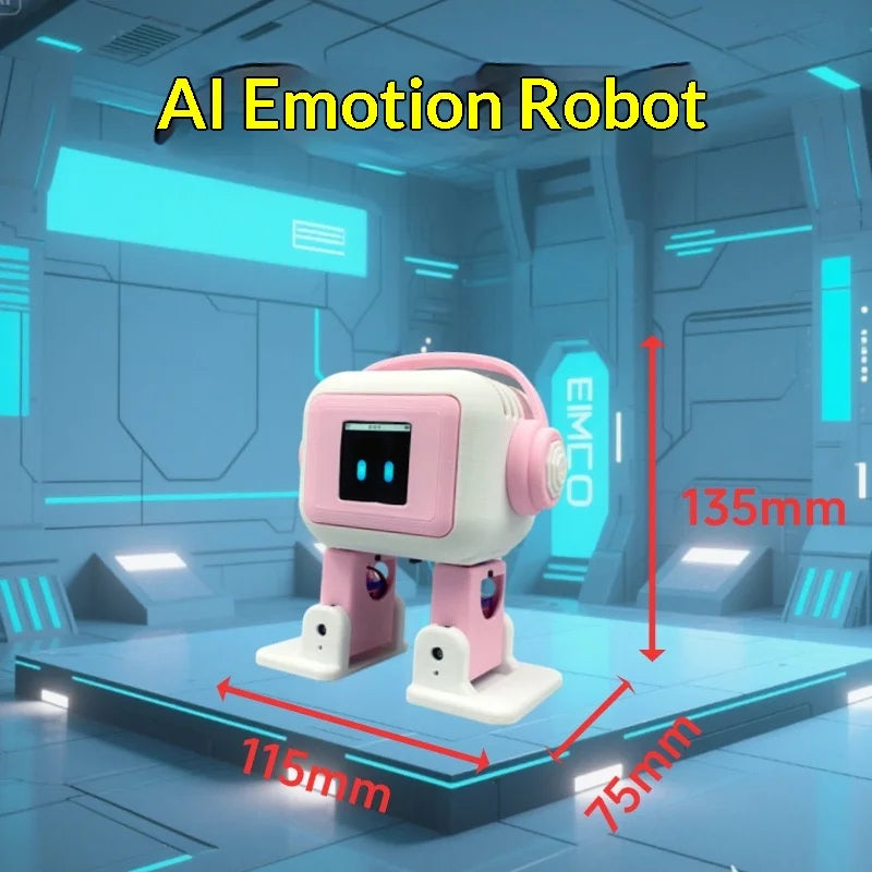 EMO AI Robot – Interactive Smart Desktop Companion with Dancing & Chat