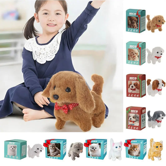 Interactive Robot Puppy Plush Toy – Walks, Barks & Wags Tail