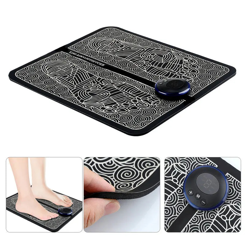 Electric Foot Massager Pad – Muscle Relief & Relaxation for Men & Women