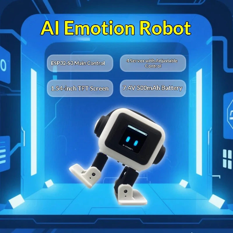 EMO AI Robot – Interactive Smart Desktop Companion with Dancing & Chat