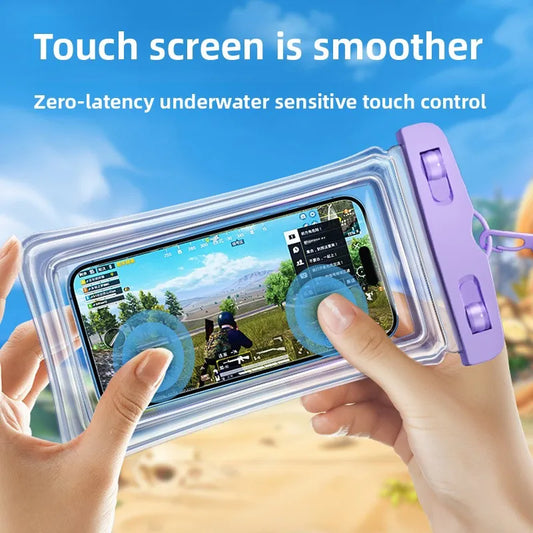 Waterproof Phone Pouch – Touch Screen, Neck Strap & Dive-Ready