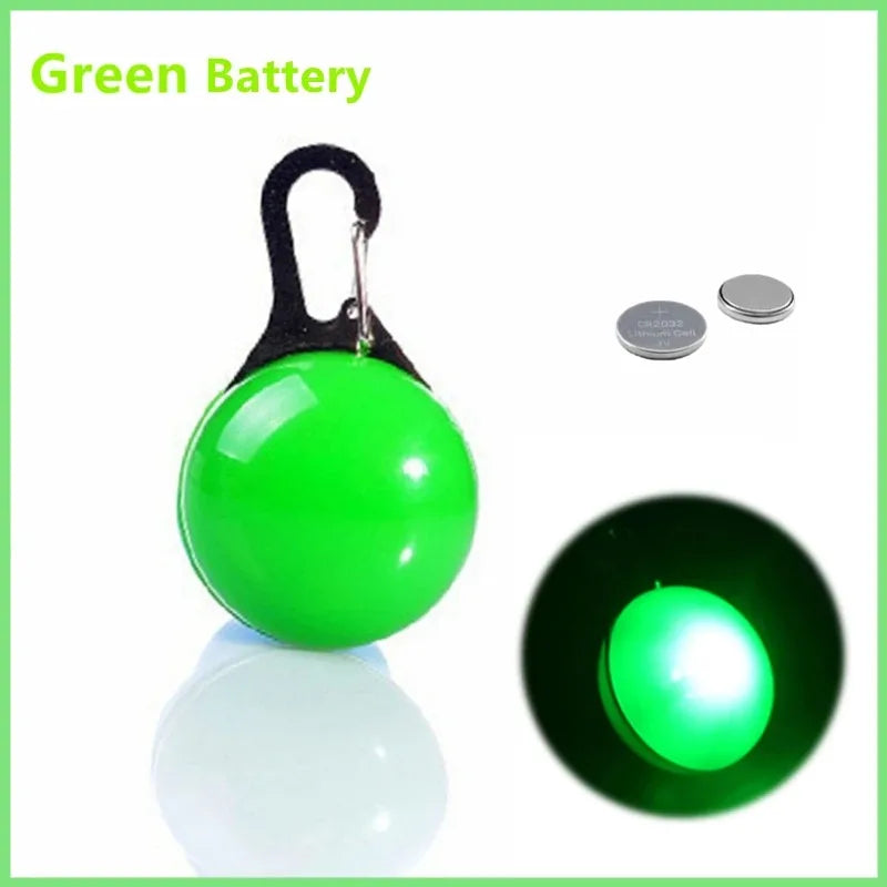 LED Glow Cat Collar Pendant – Night Safety Light for Cats & Dogs