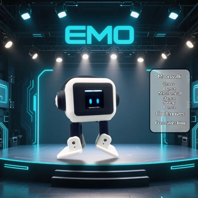 EMO AI Robot – Interactive Smart Desktop Companion with Dancing & Chat